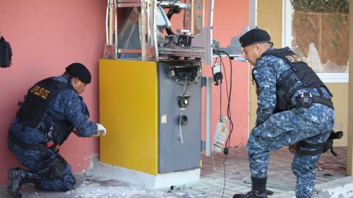 La bomba artesanal que usaron pandilleros para robar un cajero
