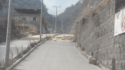 Video: motoristas se salvan de derrumbe ocurrido durante el sismo