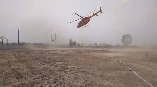 Helic&oacute;ptero con un parlamentario a bordo se salva de caer