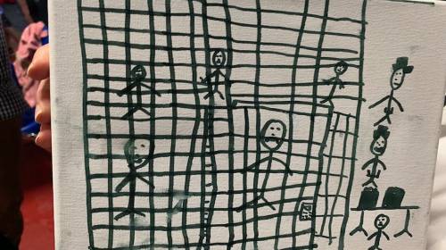 Ni&ntilde;os migrantes dibujan su experiencia en centros de detenci&oacute;n