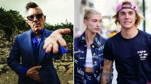 Justin Bieber se pelea con un rockero y su esposa lo defiende