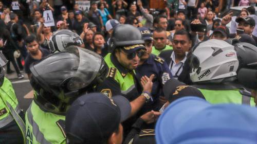 As&iacute; gritaron e insultaron a Neto Bran durante protesta 