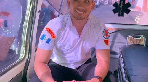 La fotografía del bombero voluntario que se hizo viral 