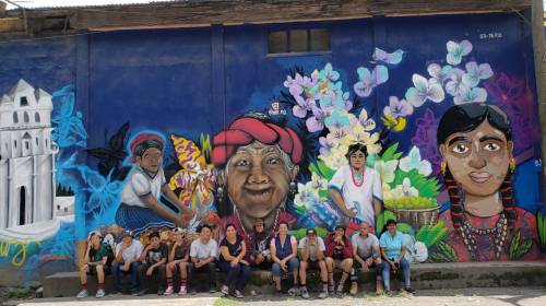 Artistas llenan de colores Cobán y Santa Cruz, Alta Verapaz