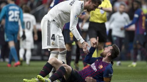 La agresi&oacute;n de Ramos a Messi y la molesta reacci&oacute;n del argentino