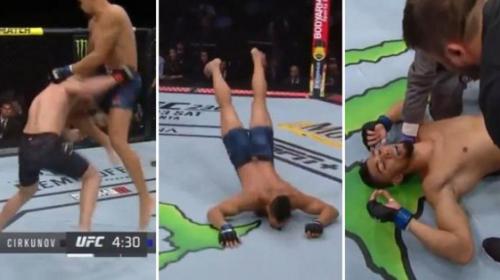 Noquea a su oponente en 35 segundos y se lesiona en el festejo