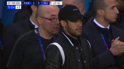 Así vivió Neymar la eliminación del PSG de la Champions League