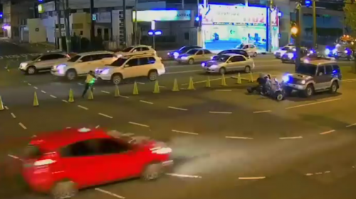 La imprudencia de un motociclista provoc&oacute; un accidente 