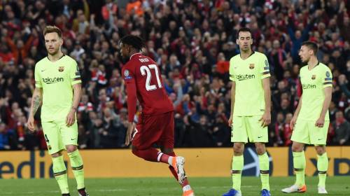 &iquest;Qu&eacute; hac&iacute;a cada jugador del Bar&ccedil;a en el cuarto gol del Liverpool?