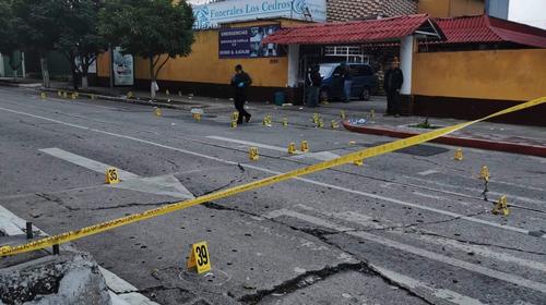 Así quedó la funeraria en la zona 9 luego de brutal balacera