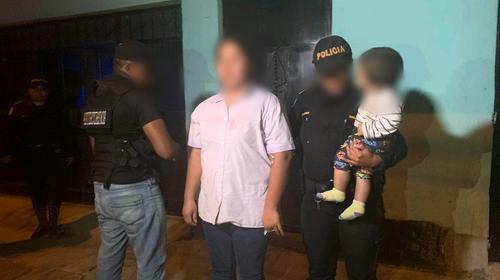 PNC logra rescate de niño raptado por cuidadora en la zona 10