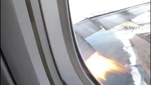 Un pap&aacute; capta incendio en avi&oacute;n cuando filmaba a su hija