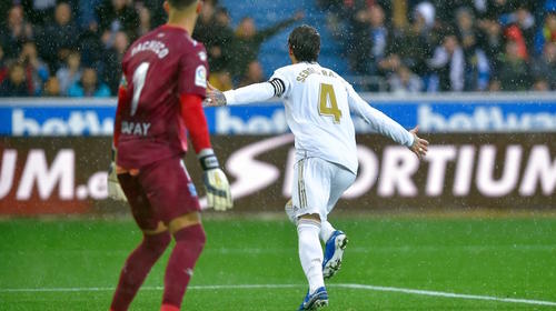 La nueva y peculiar celebración de Sergio Ramos