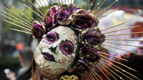 Las "Catrinas" m&aacute;s sorprendentes del desfile de D&iacute;a de Muertos