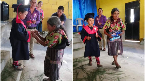 Nieta y abuela protagonizan el acto de graduación más tierno 