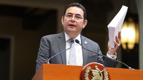 El presupuesto que Jimmy Morales le quiere dejar a Giammattei