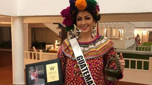 Guatemalteca gana al mejor traje t&iacute;pico en concurso internacional