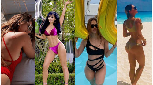 Con bikini o chapuz&oacute;n celebran las famosas sus millones de fans