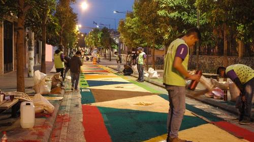 Muni invita a crear dise&ntilde;os de alfombra del Paseo de la Sexta