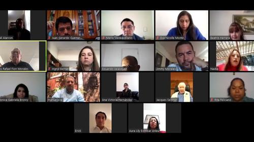 Jimmy y diputados del Parlacen hacen reunión por videollamada