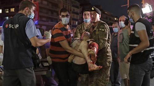 Declaran luto nacional en Beirut por fallecidos tras explosiones