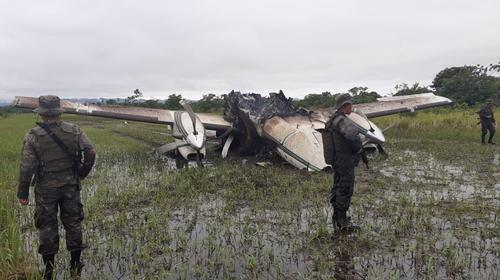 Ej&eacute;rcito localiza il&iacute;citos en avioneta incinerada en Pet&eacute;n