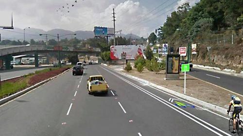 Así se vería la ciclovía que correría junto a la Interamericana