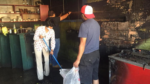 Rayuela se pronuncia por el incendio en "La Olla Comunitaria"