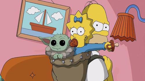 Baby Joda y Los Simpson protagonizan un corto animado