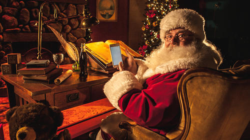 Aplicaciones para hacer videollamadas con Santa Claus en Navidad