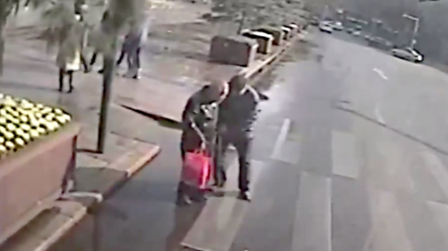 &iexcl;Enorme gesto! Piloto de bus para el veh&iacute;culo y ayuda a anciano