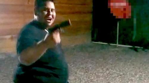 Con tono de amenaza, un hombre dispar&oacute; al aire y qued&oacute; grabado