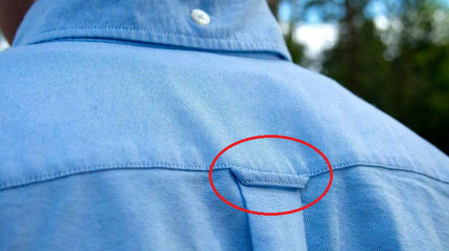 &iquest;Cu&aacute;l es la funci&oacute;n del lazo trasero de las camisas?