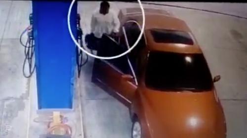 Graban robo en una gasolinera de Ciudad San Cristóbal 