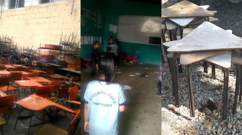 Suspenden a directora de escuela que cambió escritorios nuevos