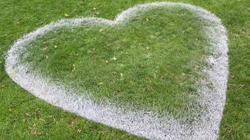 Así marcan los británicos el distanciamiento en los parques 