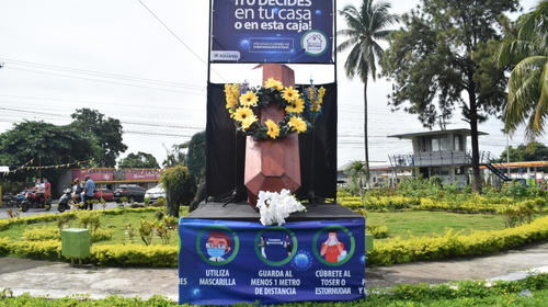 "En tu casa o en esta caja", el mensaje con ataúdes en Escuintla