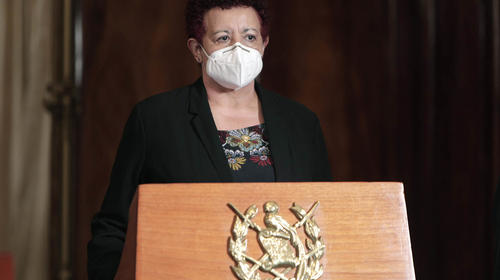 Presidencia explica la ubicación de ministra durante el mensaje