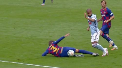 La polémica que llevó al gol del empate entre el Celta y el Barça