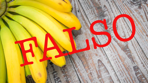 ¿El banano bloquea la entrada del Covid-19? R:/ FALSO