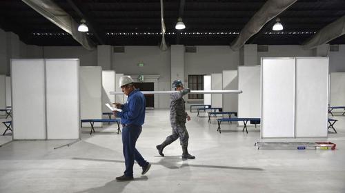 As&iacute; preparan el Parque de la Industria para atender pacientes