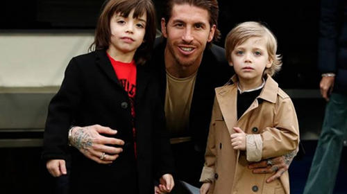 Sergio Ramos define un ingenioso "once ideal" junto a sus hijos