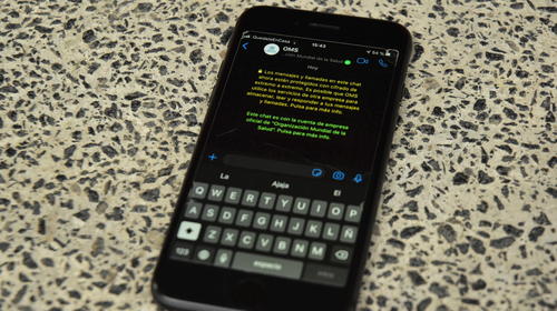 La OMS habilita chat de Whatsapp en español sobre el coronavirus