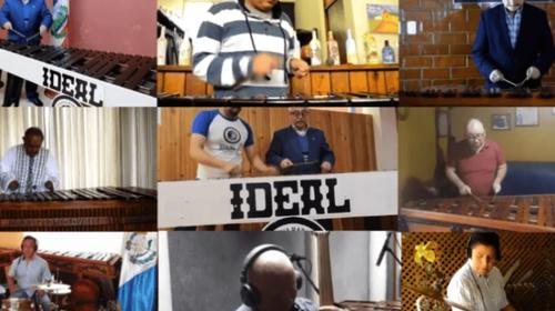 Marimbistas guatemaltecos interpretaron "Luna de Xelajú" en casa 