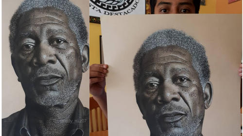 Jalapaneco destaca por sus dibujos hiperrealistas