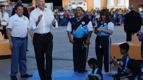 El d&iacute;a que Joe Biden visit&oacute; Villa Nueva cuando era vicepresidente