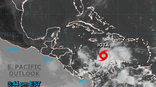 Tormenta tropical Iota se forma en el Atlántico