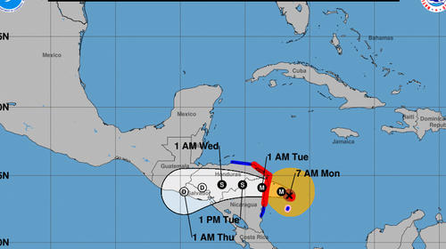 Cruz Roja reporta inicio de lluvias en Izabal por huracán Iota