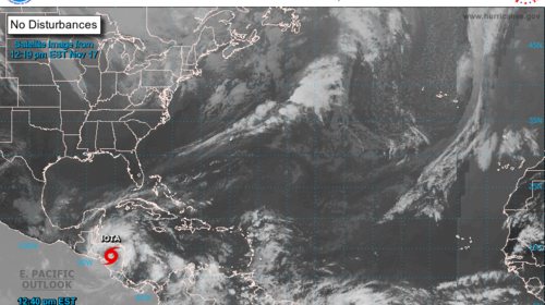 Iota pierde fuerza y se convierte en tormenta tropical