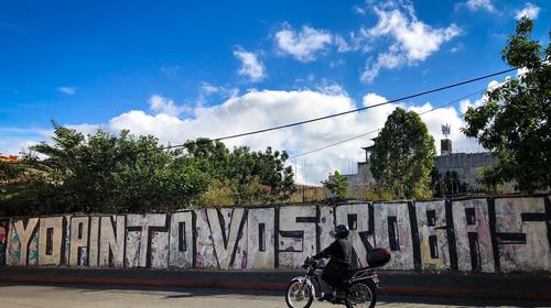 El mensaje en el Centro Hist&oacute;rico que alude a la corrupci&oacute;n 